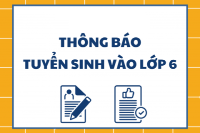THÔNG BÁO TUYỂN SINH LỚP 6 TIẾNG ANH TĂNG CƯỜNG - NĂM HỌC: 2025 -2026