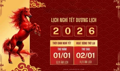 THÔNG BÁO NGHĨ TẾT 2026