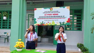 LIÊN ĐỘI TỔ CHỨC LỄ PHÁT ĐỘNG CHỦ ĐỀ NĂM HỌC 2026 - 2027 VÀ CÔNG BỐ QUYẾT ĐỊNH THÀNH LẬP BAN CHỈ HUY TẠM THỜI