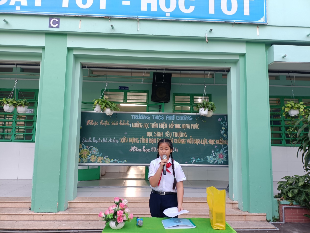 XÂY DỰNG TÌNH BẠN ĐẸP – NÓI KHÔNG VỚI BẠO LỰC HỌC ĐƯỜNG