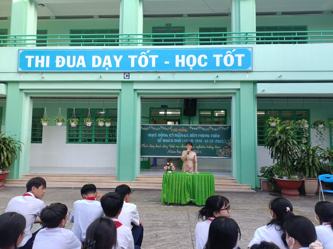 TỔ CHỨC CÁC HOẠT ĐỘNG KỶ NIỆM 65 NĂM PHONG TRÀO KẾ HOẠCH NHỎ (2/12/1958-2/12/2023) VÀ PHÁT ĐỘNG “GIỜ RA CHƠI TRẢI NGHIỆM SÁNG TẠO” NĂM HỌC 2023-2024
