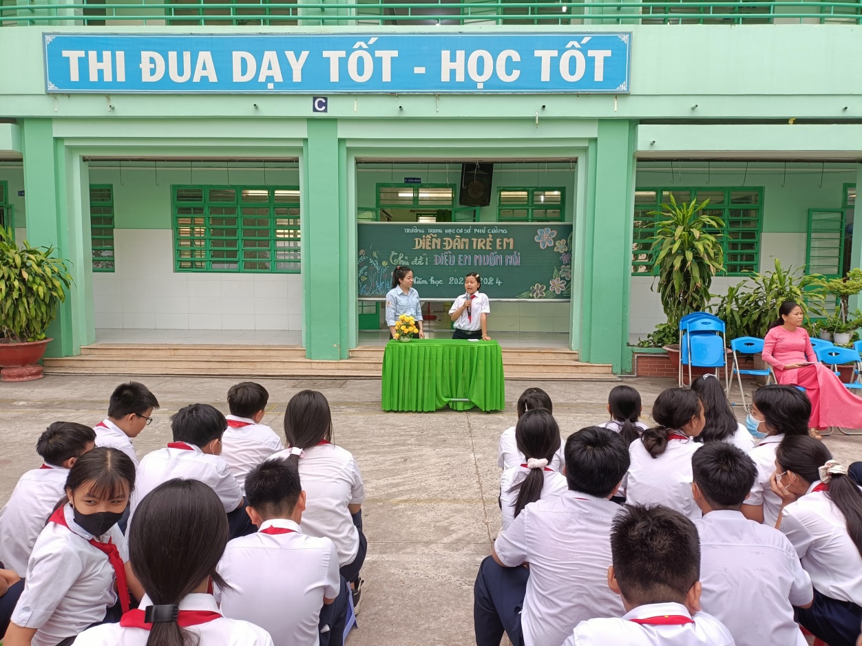 DIỄN ĐÀN TRẺ EM - CHỦ ĐỀ: “ĐIỀU EM MUỐN NÓI”