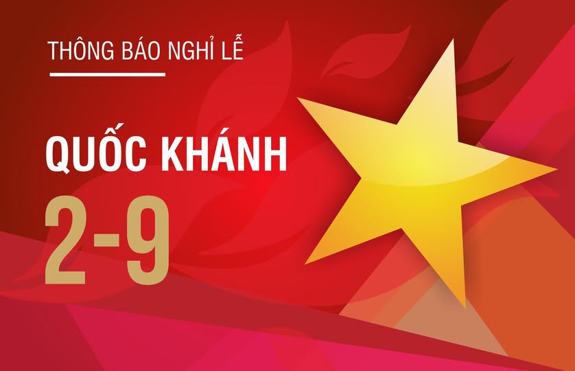 THÔNG BÁO NGHỈ LỄ QUỐC KHÁNH 2/9  VÀ LỊCH TRỰC